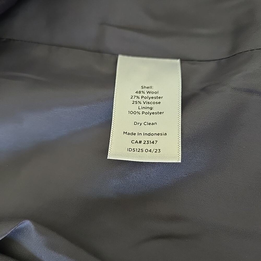 Talbots 10P Petite Plaid Wool Blend Blazer Jacket NWT Gold Button Office Capsule - Picture 7 of 8